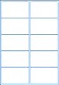A4 Sheet Labels - 10 Labels Per Page LA410