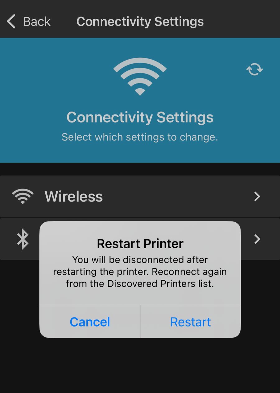 Apply Settings - tap Apply