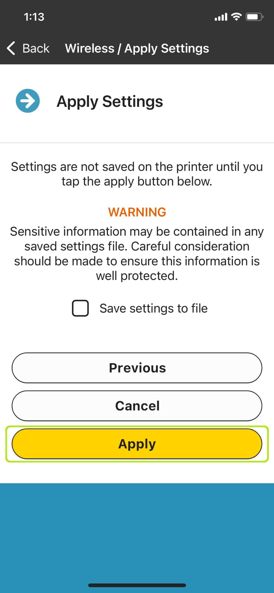 Restart Printer prompt